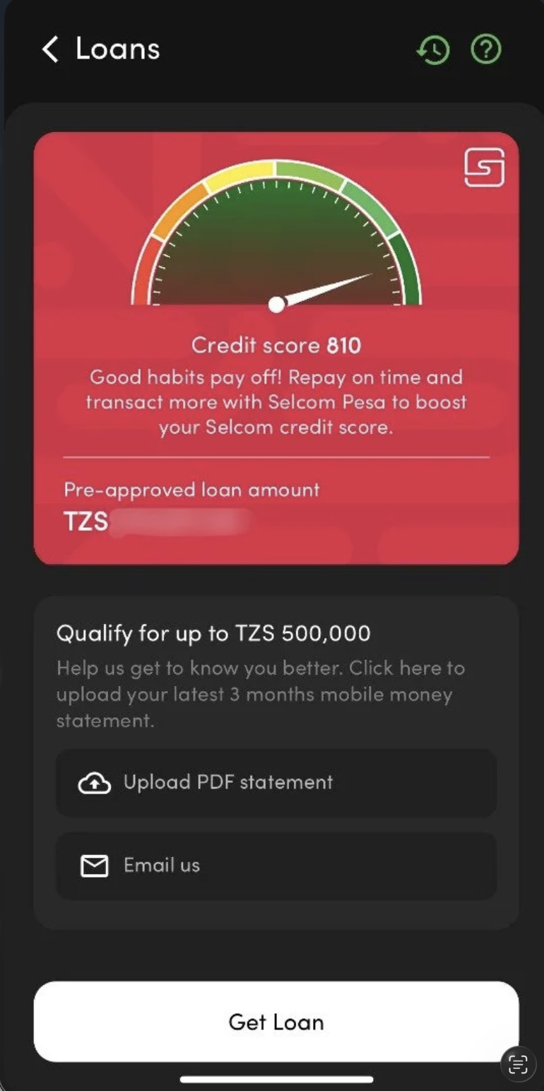 Jisoti Credit Scoring Engine | Digital Loans - Selcom Pesa